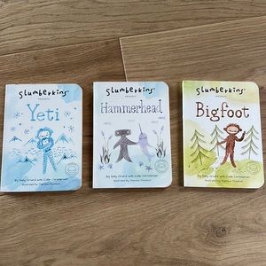Slumberkins books: Bigfoot, hammerhead, yeti bundle